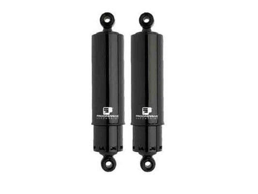 412 Series, 12in. Rear Shock Absorbers with Full Covers & Black Finish. Fits Dyna 1991-2017. - Progressive Suspension