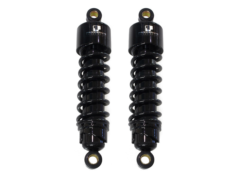 412 Series, 11.5in. Standard Spring Rate Rear Shock Absorbers - Black. Fits Sportster 2004-2021 - Progressive Suspension