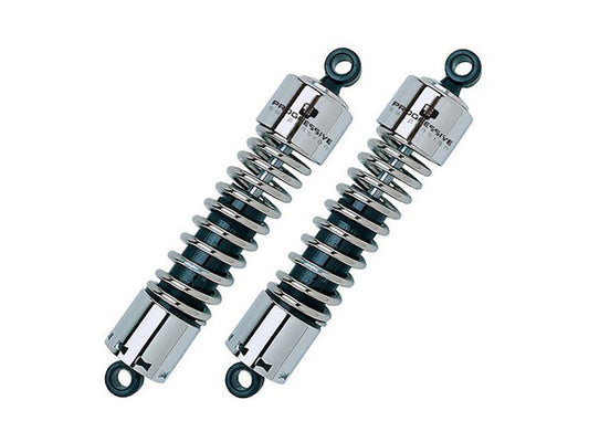 413 Series, 11.5in. Standard Spring Rate Rear Shock Absorbers - Chrome. Fits Scout 2015up - Progressive Suspension