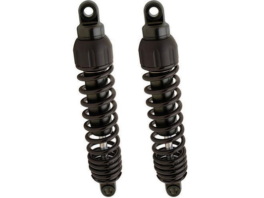 444 Series, 12.5in. Standard Spring Rate Rear Shock Absorbers - Black. Fits Dyna 1991-2017. - Progressive Suspension
