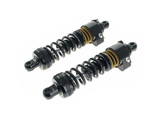 944 Ultra Low Series with Quik Preload System, 12.5in. Heavy Duty Spring Rate Rear Shock Absorbers - Black. Fits Touring 1980up. - Progressive Suspension