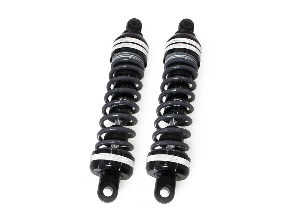 944 Series, 13in. Heavy Duty Spring Rate Rear Shock Absorbers - Black. Fits Touring 1980up. - Progressive Suspension