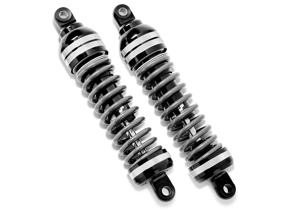 944 Ultra Low Series, 12.5in. Heavy Duty Spring Rate Rear Shock Absorbers - Black. Fits Touring 1980up. - Progressive Suspension
