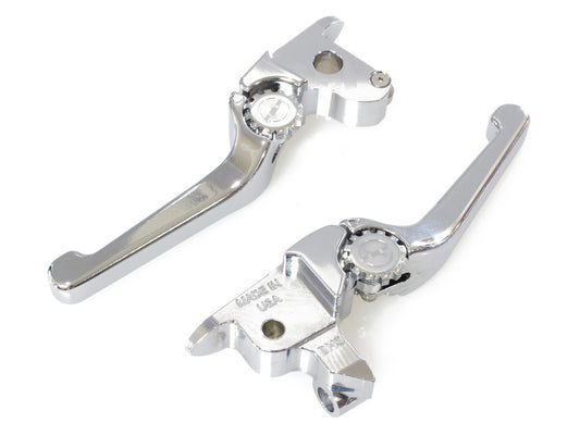 Adjustable Anthem Levers - Chrome. Fits Touring 2014-2016 With Hydraulic Clutch & V-Rod 2006-2017 - PSR Levers