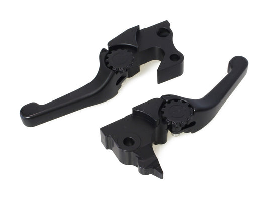Adjustable Shorty Anthem Levers - Black. Fits Sportster 2014-2021. - PSR Levers