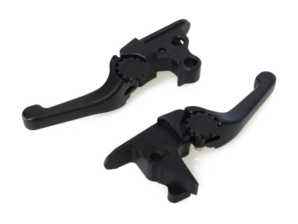 Adjustable Shorty Anthem Levers - Black. Fits Softail 2015-2024 - PSR Levers