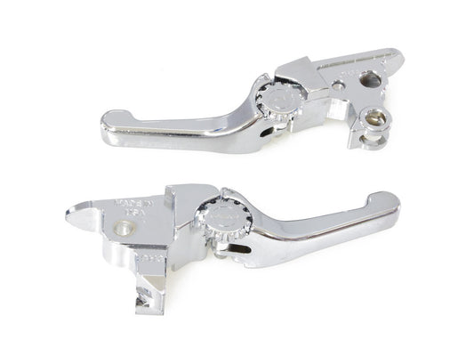Adjustable Shorty Anthem Levers - Chrome. Fits Touring Most 2021-2024 with Cable Clutch - PSR Levers