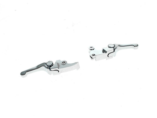 Adjustable Shorty Anthem Levers - Chrome. Fits CVO Touring 2023up & Street Glide & Road Glide 2024up - PSR Levers