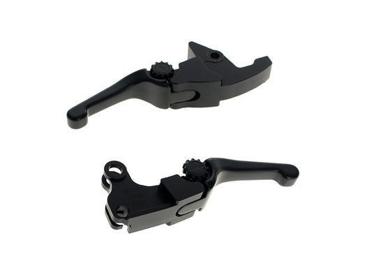 Adjustable Shorty Anthem Levers - Black. Fits Softail 2025up - PSR Levers