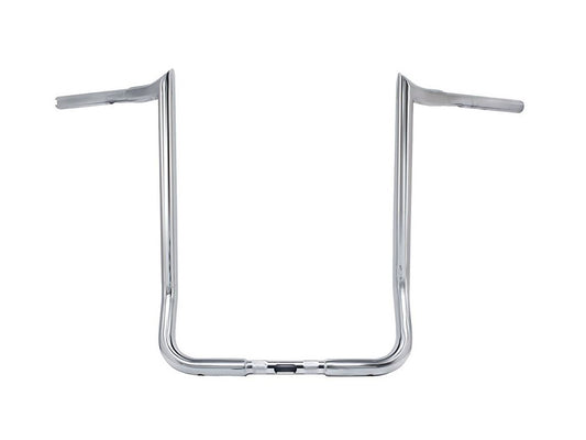16in. x 1-1/4in. Bagger Monkey Handlebar - Chrome. Fits Ultra Models 1996-2024 and Street Glide 1996-2023 - Bagger Nation