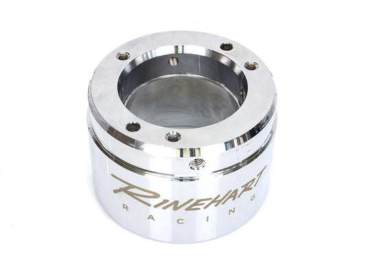 Traditional Rinehart End Cap - Chrome. Fits 4in. Mufflers & Twin Cam 2-into-1 Systems - Rinehart Exhaust