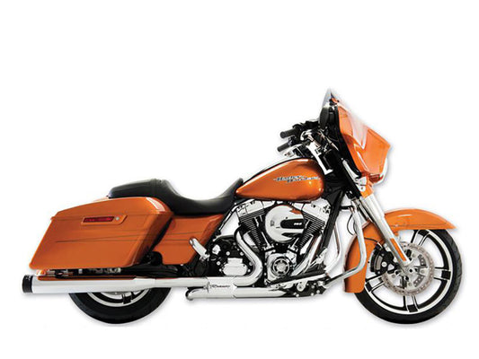 Right Side Tuck & Under Headers - Chrome. Fits Touring 2009-2016. - Rinehart Exhaust