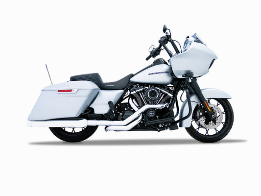TRUE Dual Headers - Chrome. Fits Touring 2017up - Rinehart Exhaust