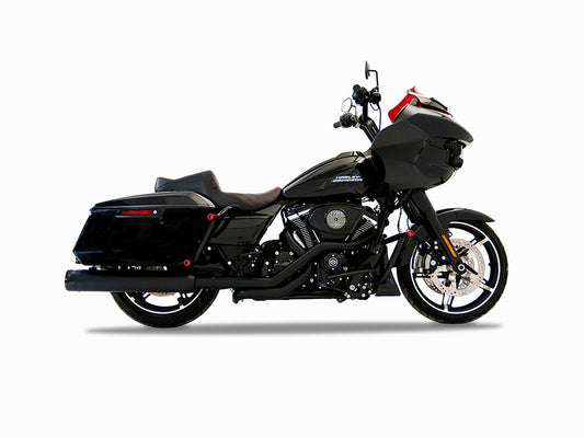 TRUE Dual Headers - Black. Fits Touring 2017up - Rinehart Exhaust