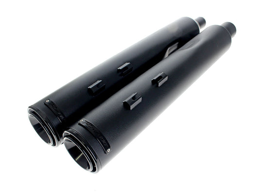 4-1/2in. HP45XL Slip-On Mufflers - Black with Black End Caps. Fits Touring 2017up - Rinehart Exhaust