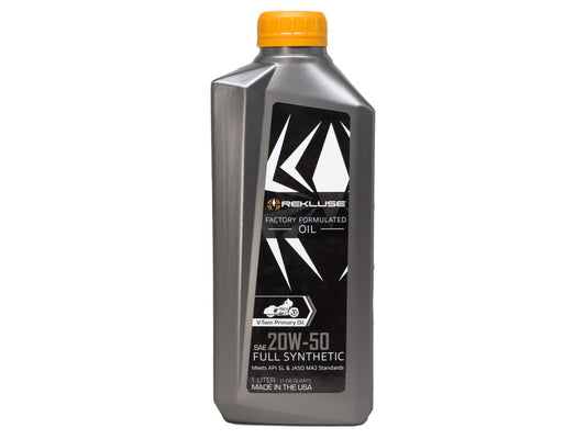 Synthetic Primary Chaincase Oil. 20w50 1 Liter V-Twin Factory Formulated - Rekluse Clutch Revolution