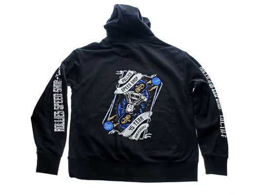 Small Rollies Speed Shop 45th Anniversary Black Hoodie - Rollies Speed Shop