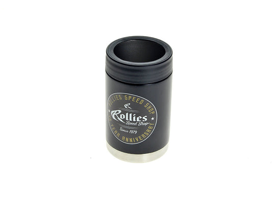 Rollies 45th Anniversary Round Logo Stainless Steel Insulated Beer Cooler - Black - Rollies Speed Shop