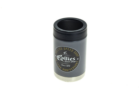 Rollies 45th Anniversary Round Logo Stainless Steel Insulated Beer Cooler - Grey - Rollies Speed Shop
