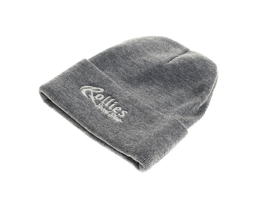 Rollies Beanie with Traditional Logo - Grey - Rollies Speed Shop