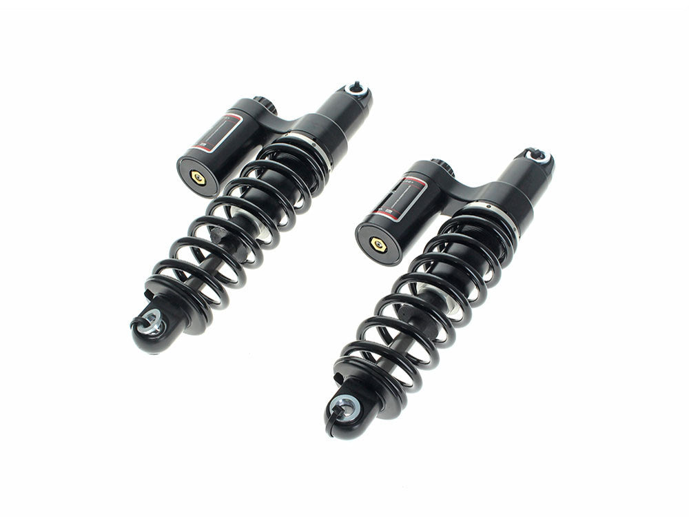 13in. RS-2 Heavy Duty Piggyback Rear Shock Absorbers - Black. Fits Touring 1999up. - RWD V-Twin