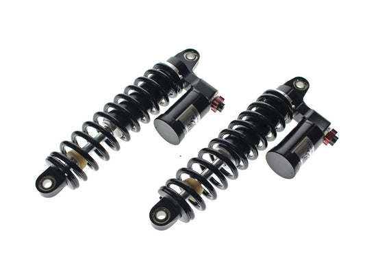 13in. RS-2 Piggyback Rear Shock Absorbers - Black. Fits Dyna 1991-2017. - RWD V-Twin