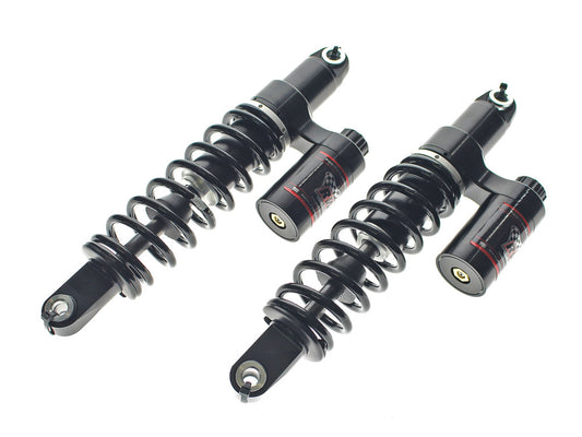 14in. RS-2 Piggyback Rear Shock Absorbers - Black. Fits Dyna 1991-2017. - RWD V-Twin