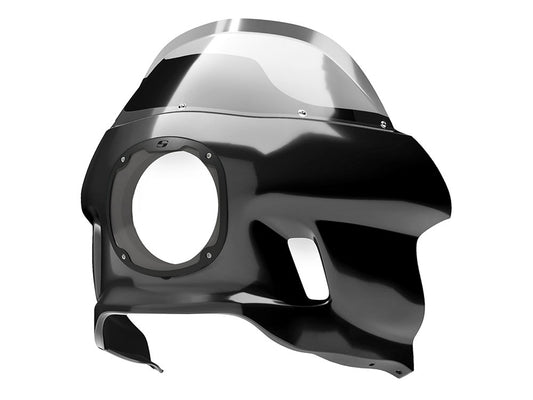 S-RT Mini Fairing - Gloss Black. Fits Sportster 2004-2021 - Saddlemen Seats