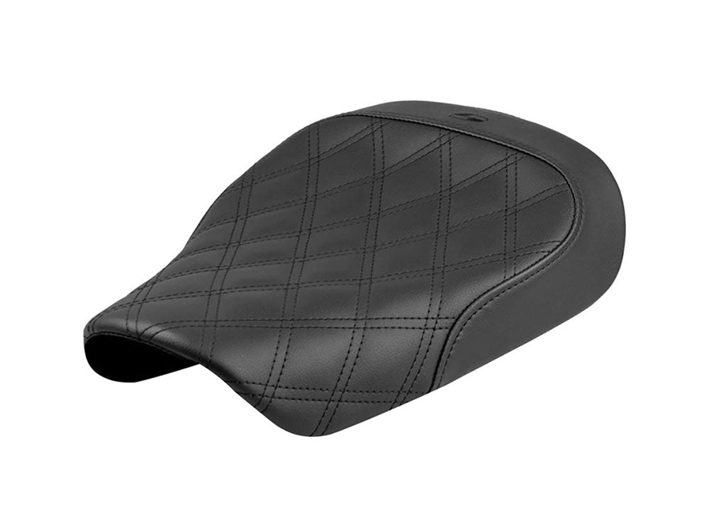 Renegade LS Solo Seat with Black Double Diamond Lattice Stitch. Fits Sportster S 2021up - Saddlemen Seats