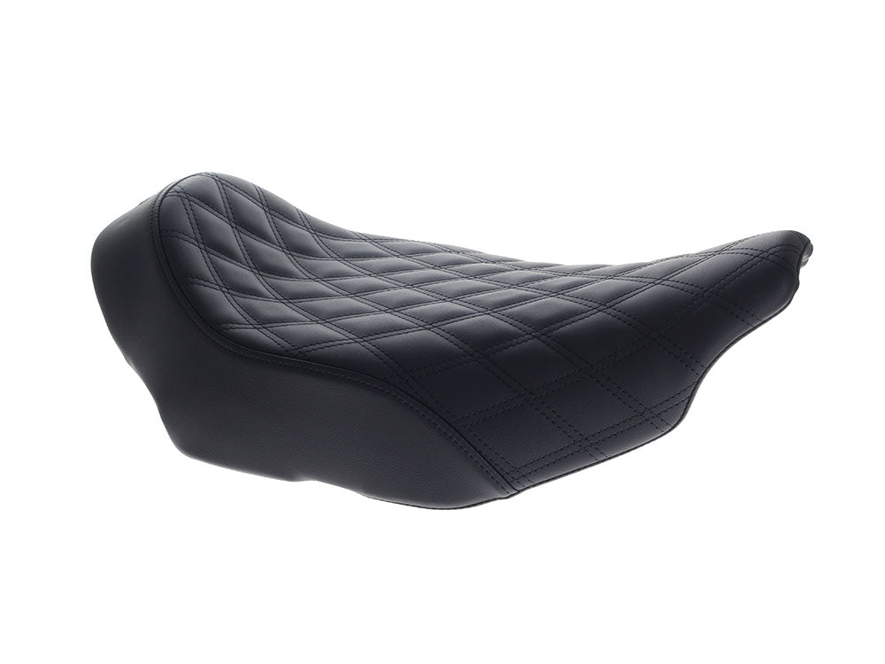 Renegade LS Solo Seat with Black Double Diamond Lattice Stitch. Fits CVO Touring 2023up, Street Glide & Road Glide 2024up, Touring 2025up - Saddlemen Seats