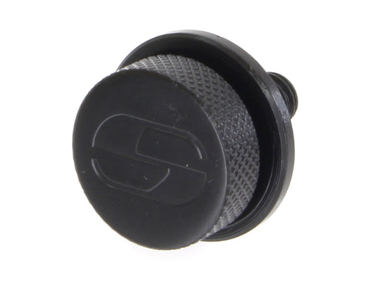 1/4in.-20 Knurled Seat Mount Screw - Black. Fits H-D 1996up - Saddlemen Seats