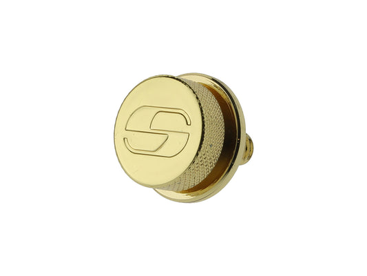 1/4in.-20 Knurled Seat Mount Screw - Gold. Fits H-D 1996up - Saddlemen Seats