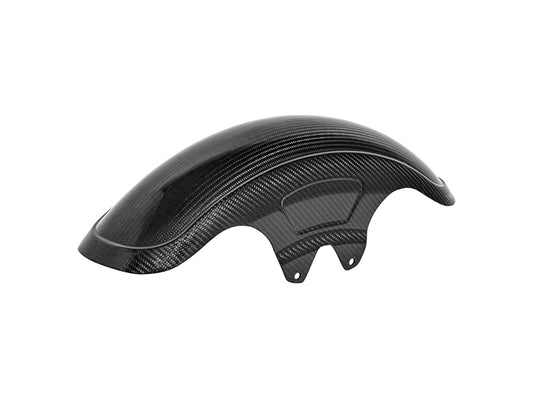 Shorty Carbon Front Fender - Gloss Finish. Fits Most Touring 2014-2024 with 19in. Front Wheel - Saddlemen Seats