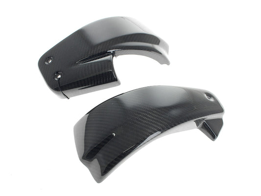 Carbon Side Covers - Gloss Finish. Fits Softail 2018-2024 With Remote Preload Adjuster - Saddlemen Seats