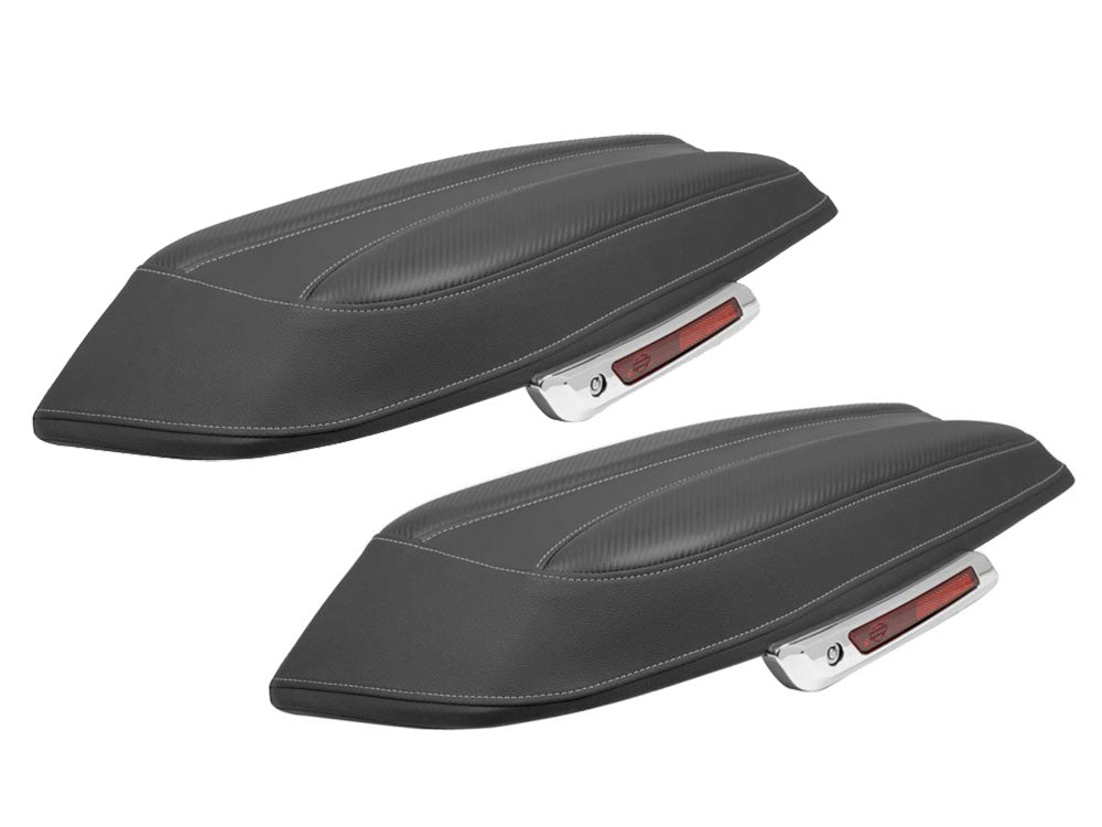 Dominator Saddlebag Lid Covers. Fits CVO Touring 2023up, Street Glide & Road Glide 2024up & Touring 2025up - Saddlemen Seats