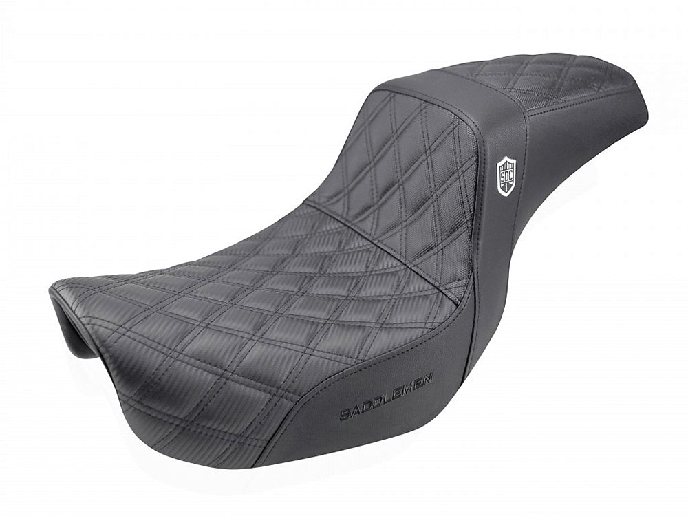 Step-Up San Diego Customs Pro Series Gripper Dual Seat. Fits Dyna 2006-2017. - Saddlemen Seats