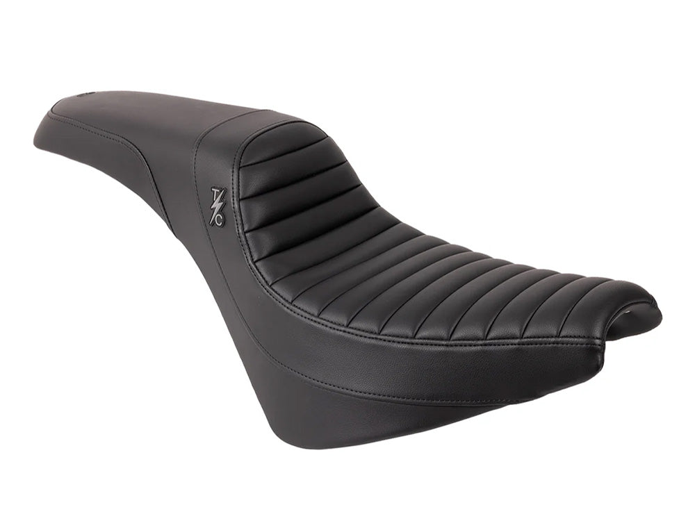 Thrashin X Saddlemen Step-Up Tuck & Roll Dual Seat. Fits Softail Street Bob 2018up & Standard 2020up - Saddlemen Seats