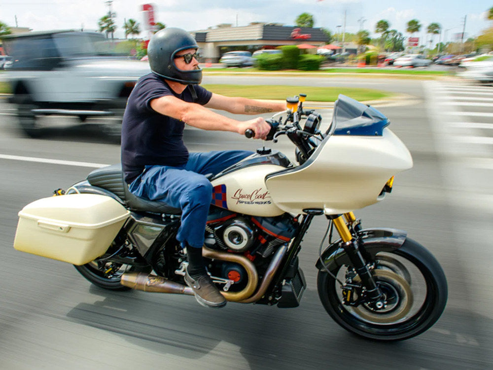 Shorty 2-into-1 Exhaust with Welded End Cap - Stainless Steel. Fits Touring 2017up. - Sawicki Speed