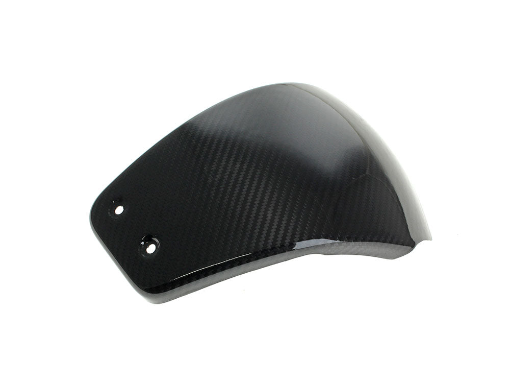 Right Hand Side Carbon Side Cover - Gloss Finish. Fits Softail 2018-2024 without Remote Preload Adjuster - Slyfox