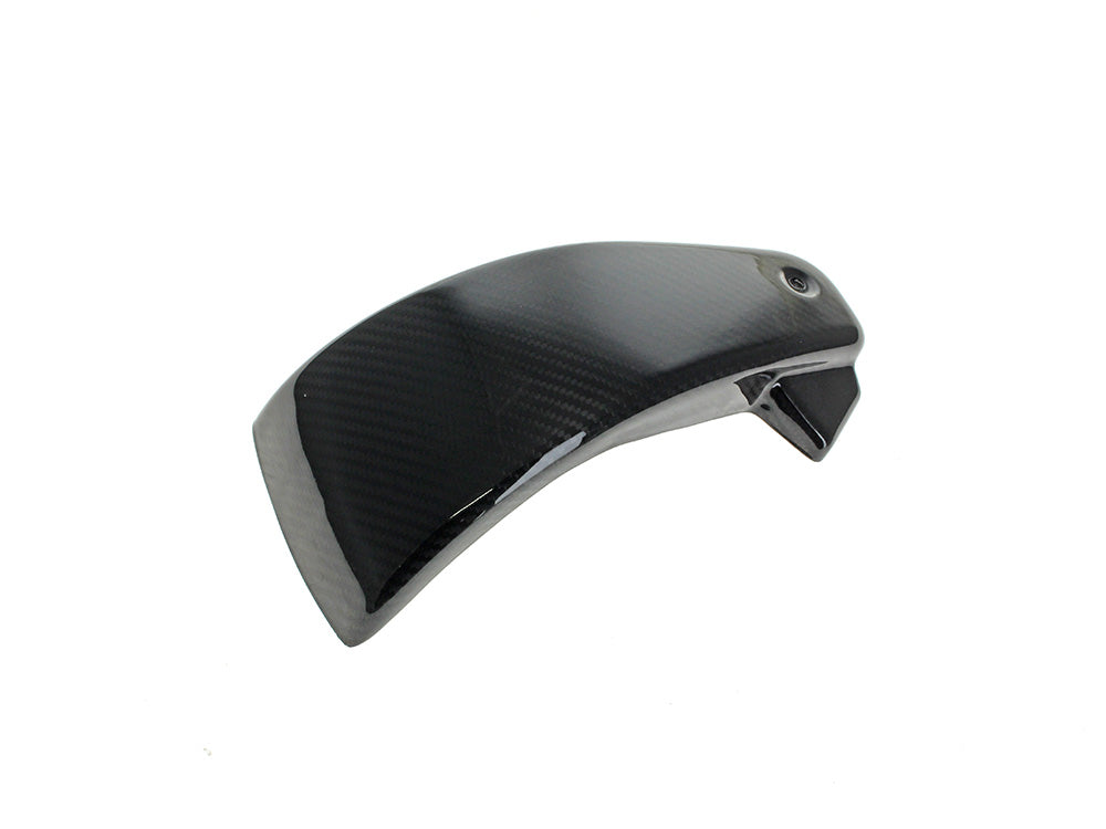 Left Hand Side Carbon Side Cover - Gloss Finish. Fits Softail 2018-2024 without Remote Preload Adjuster - Slyfox