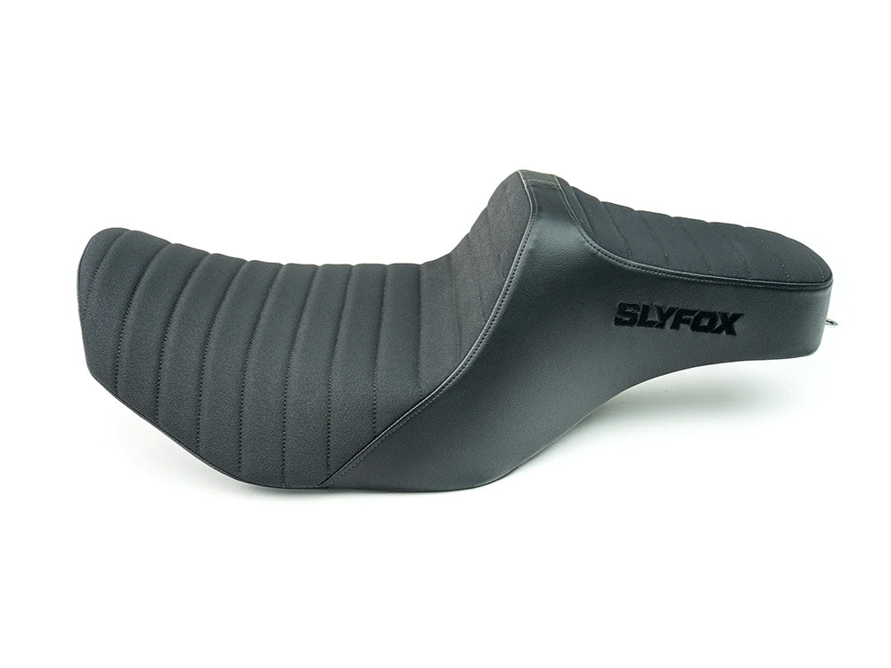 Highnoon Tuck N Roll Dual Seat. Fits CVO Touring 2023up, Street Glide & Road Glide 2024up, Touring 2025up - Slyfox