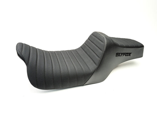 Highnoon Tuck N Roll Dual Seat. Fits Most Touring 2008-2024 - Slyfox