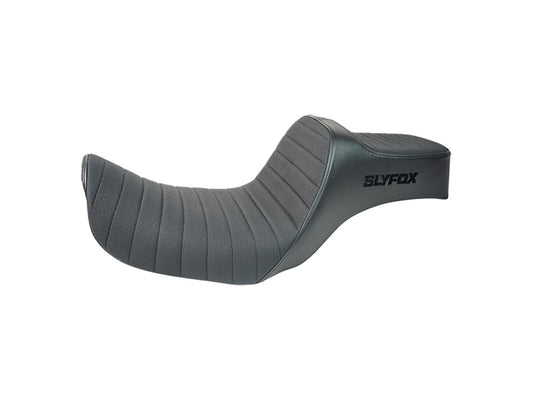 Highnoon Tuck N Roll Dual Seat. Fits Dyna 2006-2017 - Slyfox