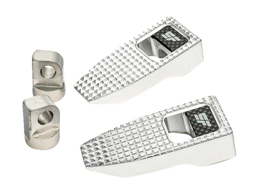Slim Speed Footpegs with HD Male Mount - Polished - Slyfox