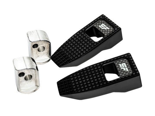 Slim Speed Footpegs - Black. Fits Softail 2018up Rear Passenger - Slyfox