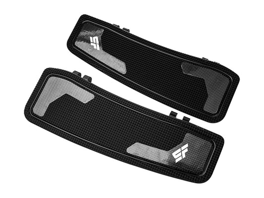 Bagger Rider Floorboards - Black. Fits Touring 1980up, FL Softail 1986-2017 & Dyna Switchback 2012-2016 - Slyfox