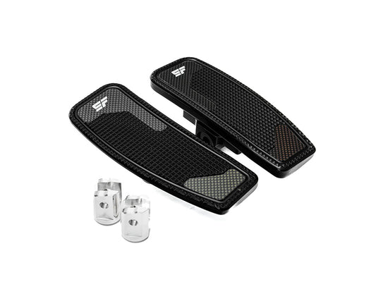 Mini Floorboards - Black. Fits Softail 2018up Front Rider - Slyfox