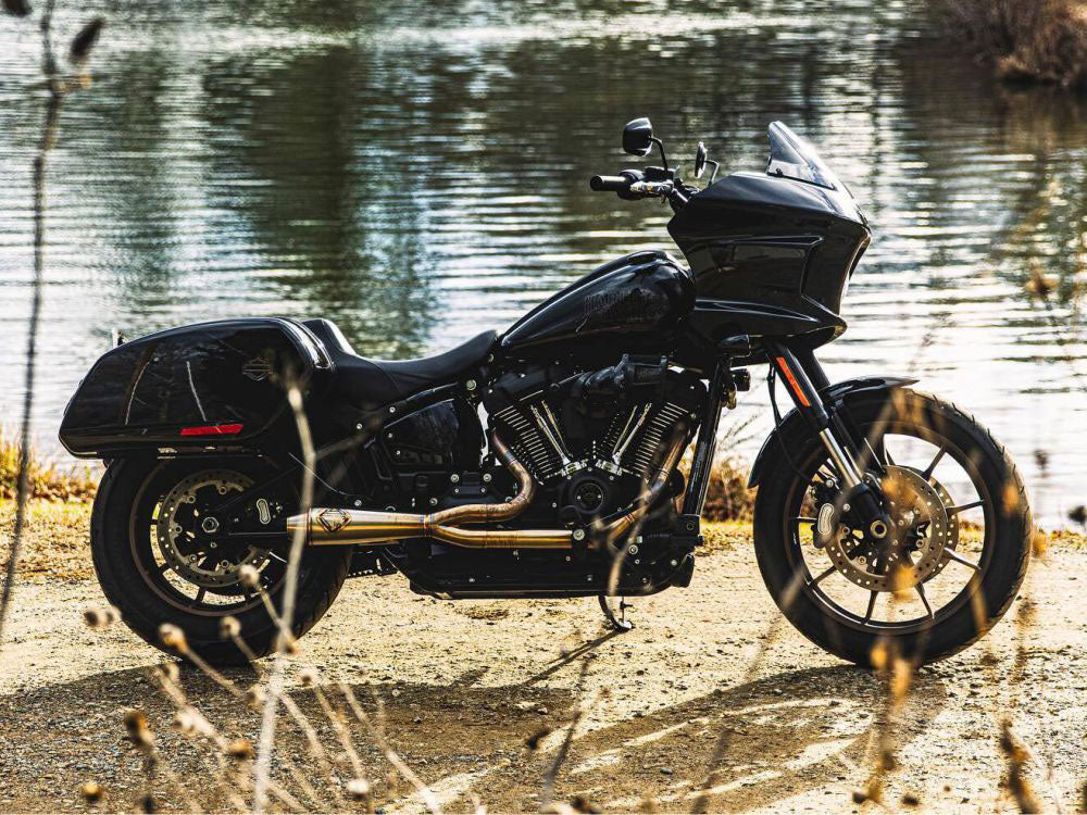 2-into-1 LaneSplitter Exhaust - Stainless Steel. Fits Softail 2018up Non-240 Rear Tyre Models. - SP Concepts Exhaust