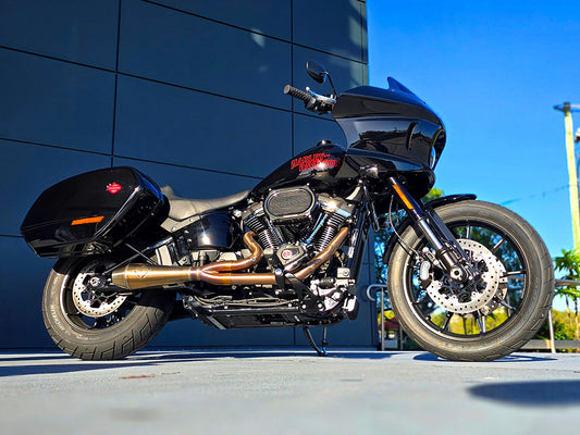 2-into-1 4.5in. Big Bore Exhaust - Stainless Steel. Fits Softail 2018up Non-240 Rear Tyre Models. - SP Concepts Exhaust