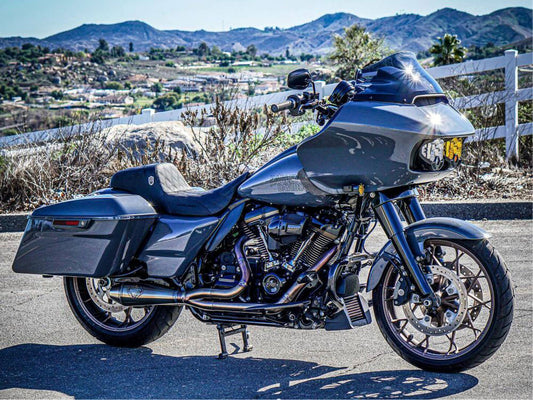 2-into-1 4.5in. Big Bore Exhaust - Stainless Steel. Fits Touring 2017up. - SP Concepts Exhaust